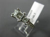 0.76CT ROUND & PRINCESS DIAMOND 14K WHITE GOLD SEMI MOUNT ENGAGEMENT RING #1609
