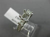 0.76CT ROUND & PRINCESS DIAMOND 14K WHITE GOLD SEMI MOUNT ENGAGEMENT RING #1609