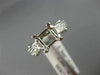 0.76CT ROUND & PRINCESS DIAMOND 14K WHITE GOLD SEMI MOUNT ENGAGEMENT RING #1609