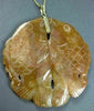 ANTIQUE LARGE AAA CARNELIAN HAND CRAFTED 14KT Y GOLD LUCKY CHARM PENDANT #22356