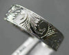 ANTIQUE 14KT WHITE GOLD 3D FLORAL CLASSIC FILIGREE MILGRAIN WEDDING RING #1056