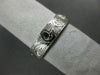 ANTIQUE 14KT WHITE GOLD 3D FLORAL CLASSIC FILIGREE MILGRAIN WEDDING RING #1056