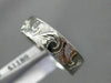ANTIQUE 14KT WHITE GOLD 3D FLORAL CLASSIC FILIGREE MILGRAIN WEDDING RING #1056