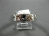 ANTIQUE 14KT WHITE GOLD 3D FLORAL CLASSIC FILIGREE MILGRAIN WEDDING RING #1056