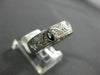 ANTIQUE 14KT WHITE GOLD 3D FLORAL CLASSIC FILIGREE MILGRAIN WEDDING RING #1056