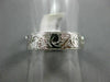 ANTIQUE 14KT WHITE GOLD 3D FLORAL CLASSIC FILIGREE MILGRAIN WEDDING RING #1056