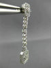 ESTATE .91CT DIAMOND 18KT WHITE GOLD RECTANGULAR MILGRAIN STAR HANGING EARRINGS