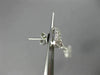 ESTATE .91CT DIAMOND 18KT WHITE GOLD RECTANGULAR MILGRAIN STAR HANGING EARRINGS