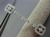 ESTATE .91CT DIAMOND 18KT WHITE GOLD RECTANGULAR MILGRAIN STAR HANGING EARRINGS