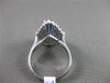ANTIQUE LARGE 2.72CT DIAMOND & AAA COLOMBIAN EMERALD 18KT W GOLD BALLERINA RING