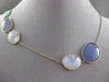 ANTIQUE EXTRA LONG 75.0CTW MULTI SHAPE GEM BY THE YARD 14KT YELLOW GOLD NECKLACE