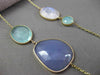ANTIQUE EXTRA LONG 75.0CTW MULTI SHAPE GEM BY THE YARD 14KT YELLOW GOLD NECKLACE