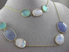 ANTIQUE EXTRA LONG 75.0CTW MULTI SHAPE GEM BY THE YARD 14KT YELLOW GOLD NECKLACE