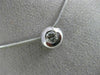 ANTIQUE .39CT ROUND DIAMOND 14KT WHITE GOLD 3D CLASSIC SOLITAIRE PENDANT #3211