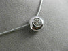 ANTIQUE .39CT ROUND DIAMOND 14KT WHITE GOLD 3D CLASSIC SOLITAIRE PENDANT #3211