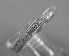 ANTIQUE 1.0CT DIAMOND PLATINUM MILGRAIN ETERNITY WEDDING ANNIVERSARY RING #17133