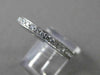 ANTIQUE 1.0CT DIAMOND PLATINUM MILGRAIN ETERNITY WEDDING ANNIVERSARY RING #17133