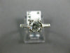 ANTIQUE .93CT OLD MINE DIAMOND PLATINUM SOLITAIRE FISHTAIL ENGAGEMENT RING #9770