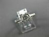 ANTIQUE .93CT OLD MINE DIAMOND PLATINUM SOLITAIRE FISHTAIL ENGAGEMENT RING #9770