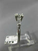 ANTIQUE .93CT OLD MINE DIAMOND PLATINUM SOLITAIRE FISHTAIL ENGAGEMENT RING #9770