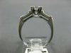 ANTIQUE .93CT OLD MINE DIAMOND PLATINUM SOLITAIRE FISHTAIL ENGAGEMENT RING #9770