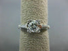 ANTIQUE .93CT OLD MINE DIAMOND PLATINUM SOLITAIRE FISHTAIL ENGAGEMENT RING #9770