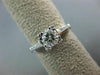 ANTIQUE .93CT OLD MINE DIAMOND PLATINUM SOLITAIRE FISHTAIL ENGAGEMENT RING #9770