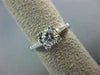 ANTIQUE .93CT OLD MINE DIAMOND PLATINUM SOLITAIRE FISHTAIL ENGAGEMENT RING #9770