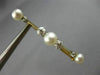 ANTIQUE .50CT OLD MINE DIAMOND & SOUTH SEA PEARL 14K TWO TONE GOLD 3D BROOCH PIN