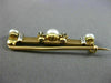 ANTIQUE .50CT OLD MINE DIAMOND & SOUTH SEA PEARL 14K TWO TONE GOLD 3D BROOCH PIN