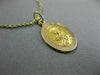 ESTATE 14KT YELLOW GOLD CIRCULAR HANDCRAFTED SACRED HEART OF MARY PENDANT #24997