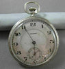 ANTIQUE 14KT WHITE GOLD FILIGREE HOWARD POCKET WATCH FROM LATE 1800'S #17579