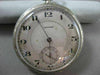 ANTIQUE 14KT WHITE GOLD FILIGREE HOWARD POCKET WATCH FROM LATE 1800'S #17579