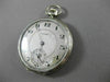 ANTIQUE 14KT WHITE GOLD FILIGREE HOWARD POCKET WATCH FROM LATE 1800'S #17579