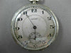 ANTIQUE 14KT WHITE GOLD FILIGREE HOWARD POCKET WATCH FROM LATE 1800'S #17579