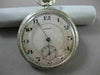 ANTIQUE 14KT WHITE GOLD FILIGREE HOWARD POCKET WATCH FROM LATE 1800'S #17579