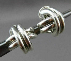 ESTATE TIFFANY & CO. 925 - SILVER LOVE KNOT CLIP ON EARRINGS BEAUTIFUL! #23383
