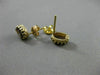 ANTIQUE 14KT YELLOW GOLD 3D HANDCRAFTED LADY CAMEO OVAL STUD EARRINGS #25295