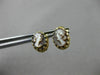 ANTIQUE 14KT YELLOW GOLD 3D HANDCRAFTED LADY CAMEO OVAL STUD EARRINGS #25295