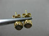 ANTIQUE 14KT YELLOW GOLD 3D HANDCRAFTED LADY CAMEO OVAL STUD EARRINGS #25295