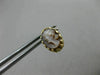 ANTIQUE 14KT YELLOW GOLD 3D HANDCRAFTED LADY CAMEO OVAL STUD EARRINGS #25295