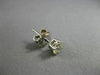ESTATE .78CT ROUND DIAMOND 14KT WHITE GOLD CLASSIC 4 PRONG STUD EARRINGS #15653