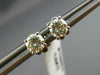 ESTATE .78CT ROUND DIAMOND 14KT WHITE GOLD CLASSIC 4 PRONG STUD EARRINGS #15653