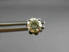 ESTATE .78CT ROUND DIAMOND 14KT WHITE GOLD CLASSIC 4 PRONG STUD EARRINGS #15653