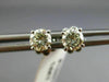 ESTATE .78CT ROUND DIAMOND 14KT WHITE GOLD CLASSIC 4 PRONG STUD EARRINGS #15653
