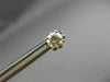 ESTATE .78CT ROUND DIAMOND 14KT WHITE GOLD CLASSIC 4 PRONG STUD EARRINGS #15653