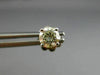ESTATE .78CT ROUND DIAMOND 14KT WHITE GOLD CLASSIC 4 PRONG STUD EARRINGS #15653