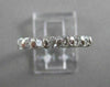 ESTATE .50CT ROUND DIAMOND 14KT WHITE GOLD SPLIT CHANNEL ANNIVERSARY RING #1637