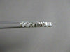 ESTATE .50CT ROUND DIAMOND 14KT WHITE GOLD SPLIT CHANNEL ANNIVERSARY RING #1637