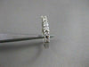 ESTATE .50CT ROUND DIAMOND 14KT WHITE GOLD SPLIT CHANNEL ANNIVERSARY RING #1637